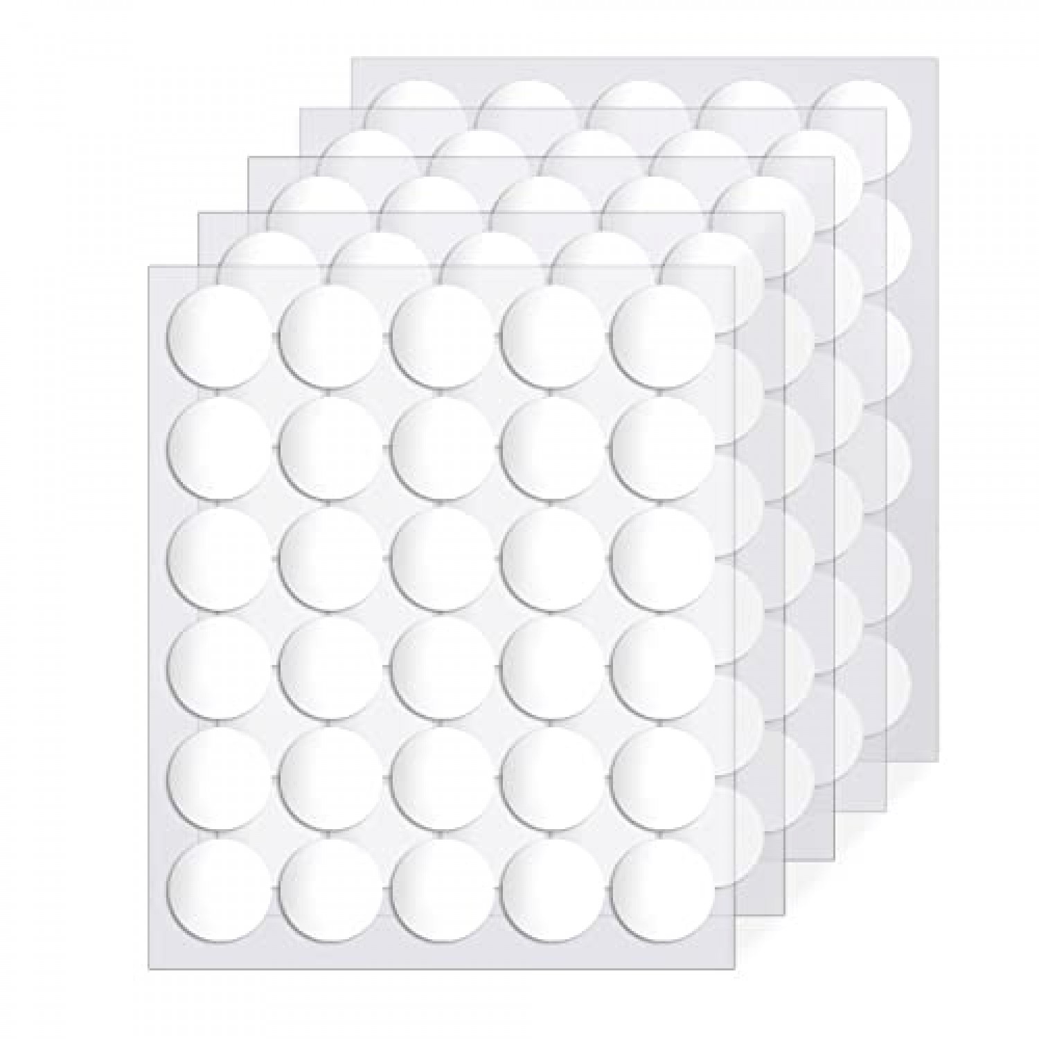 Clear Sticky Dots, Surard 150 Large Double Sided Round Adhesive